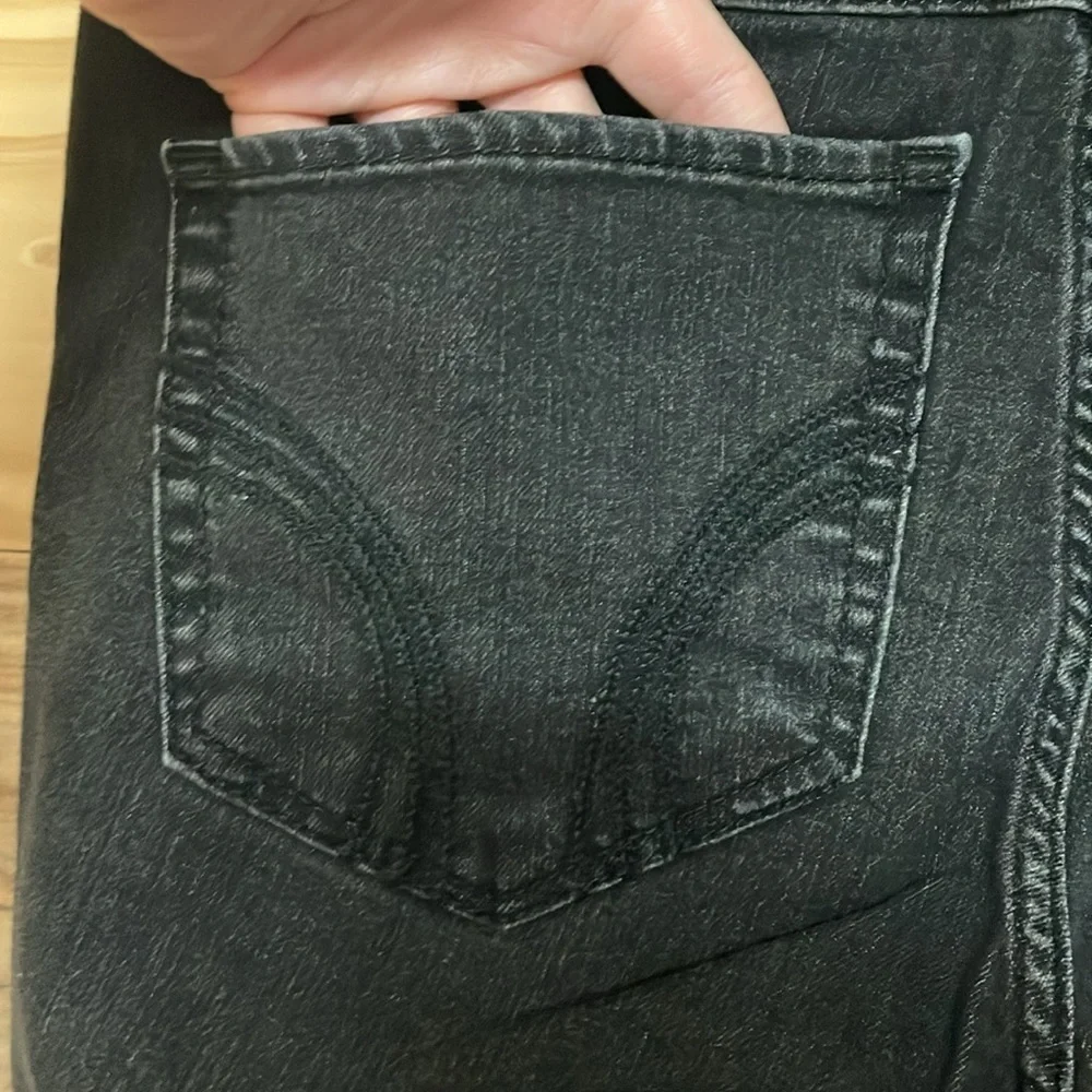 Hollister size 7R (28x31) Super Skinny High-rise Charcoal Gray Color Jeans - Picture 5 of 9